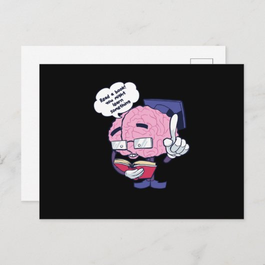 Read A Book Bookworms Readers Nerds Gift Postkarte (Vorne/Hinten)