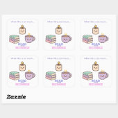 Read And Recharge Stickers Kawaii Book Lover Gift (Blatt)