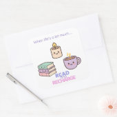 Read And Recharge Stickers Kawaii Book Lover Gift (Umschlag)