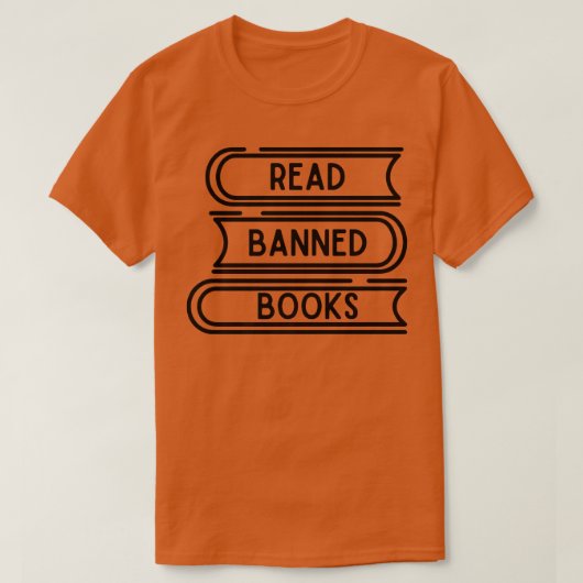 Read Banned Books Funny Book Lover World Book Day  T-Shirt (Design vorne)