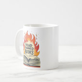 Read Banned Books! Mug Kaffeetasse (Vorderseite Links)
