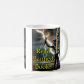 Read Banned Books - Mug Kaffeetasse (VorderseiteRechts)