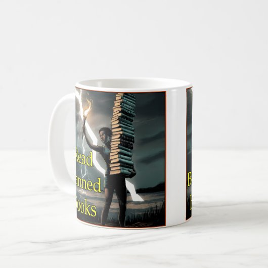 Read Banned Books - Mug Kaffeetasse (Vorderseite Links)