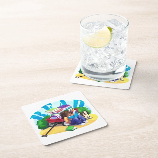 READ Book Wagner Art Rechteckiger Pappuntersetzer (Vor Ort)