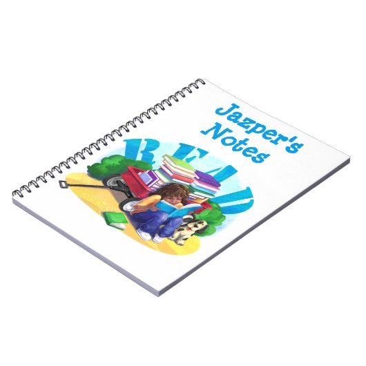 READ Book Wagon Personalisiert Notebook Notizblock (Linke Seite)