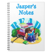 READ Book Wagon Personalisiert Notebook Notizblock (Vorderseite)