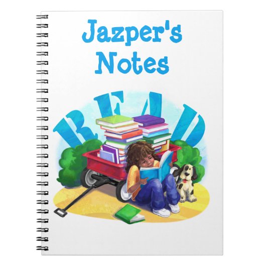 READ Book Wagon Personalisiert Notebook Notizblock (Vorderseite)