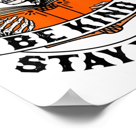 Read Books Be Kind Stay Weird Skeleton Reading Hal Poster (Ecke)