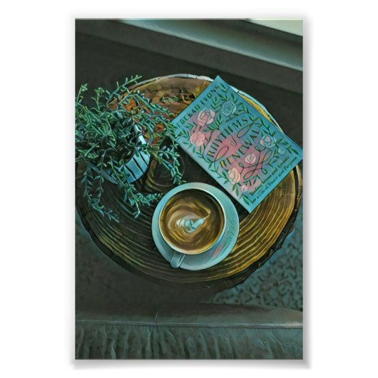 Read Books, Drink Coffee Fotodruck (Vorne)
