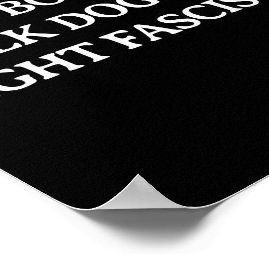 Read Books Walk Dogs Fight Fascists - Reading Book Poster (Ecke)