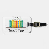 Read Don't Ban Gepäckmarke Gepäckanhänger (Vorderseite horizontal)