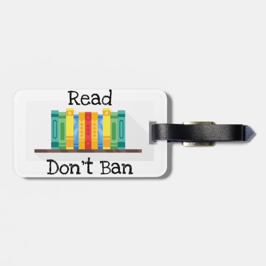 Read Don't Ban Gepäckmarke Gepäckanhänger (Rückseite horizontal)