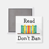 Read Don't Ban Magnet (Vorderseite/Rückseite)