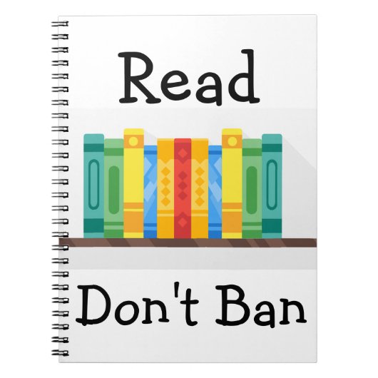 Read Don't Ban Notebook Notizblock (Vorderseite)