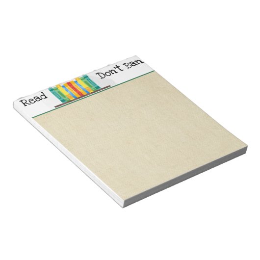 Read Don't Ban Notepad Notizblock (angewinkelt)
