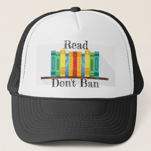 Read Don't Ban Trucker Hat Truckerkappe (Vorderseite)