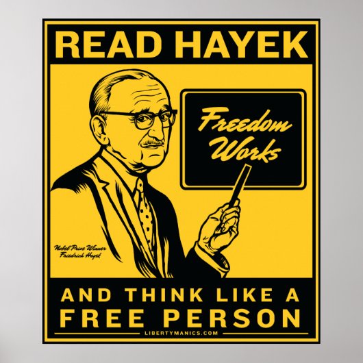 Read Hayek Poster (Vorne)