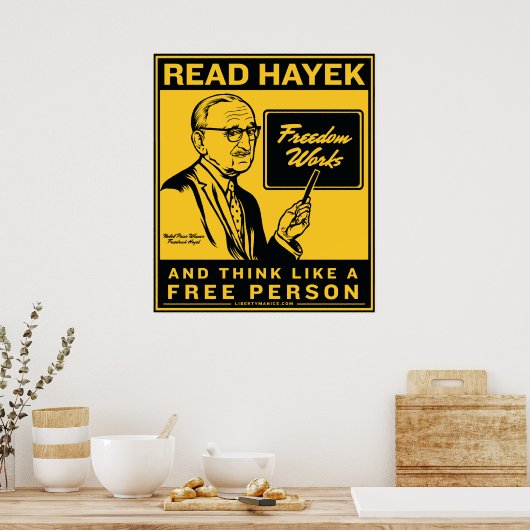 Read Hayek Poster (Küche)