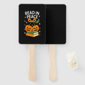Read in Peace Funny Halloween Book Fächer (Vorne und Hinten)