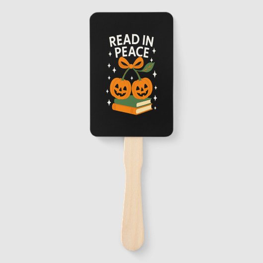 Read in Peace Funny Halloween Book Fächer (Vorderseite)