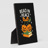 Read in Peace Funny Halloween Book Fotoplatte (Seite)