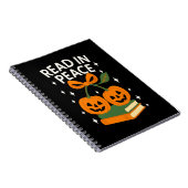 Read in Peace Funny Halloween Book Notizblock (Rechte Seite)