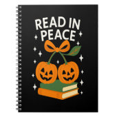 Read in Peace Funny Halloween Book Notizblock (Vorderseite)