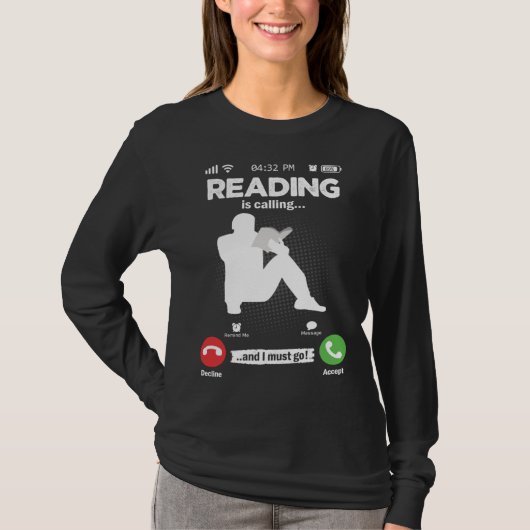 Read Is Calling I Must Go Library Books Hobby Read T-Shirt (Vorderseite)
