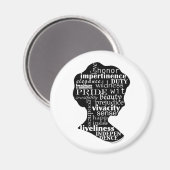 Read Jane Austen Cameo Magnet (Vorderseite/Rückseite)