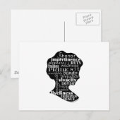 Read Jane Austen Cameo Postkarte (Vorne/Hinten)