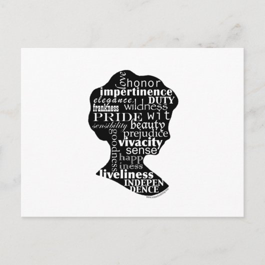 Read Jane Austen Cameo Postkarte (Vorderseite)