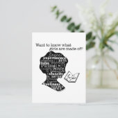 Read Jane Austen Postkarte (Stehend Vorderseite)