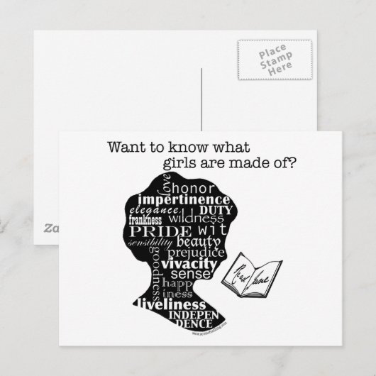 Read Jane Austen Postkarte (Vorne/Hinten)