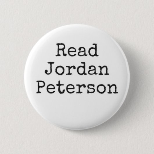 Read Jordan Peterson Black & White Button (Vorderseite)
