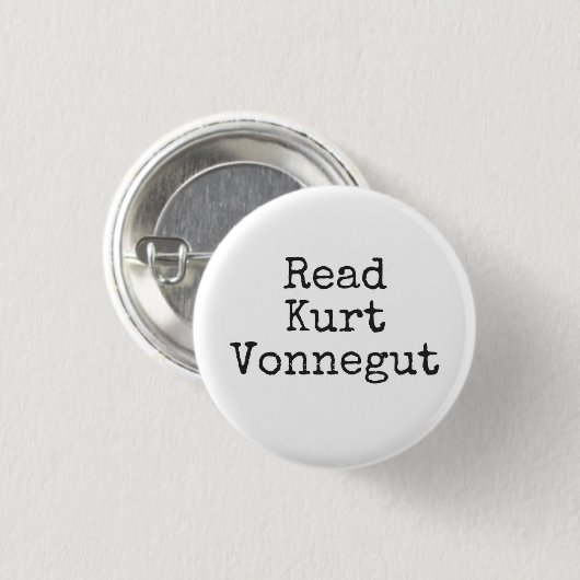 Read Kurt Vonnegut Button (Vorne & Hinten)