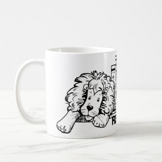 READ, Lion Book Ends Tasse (Links)