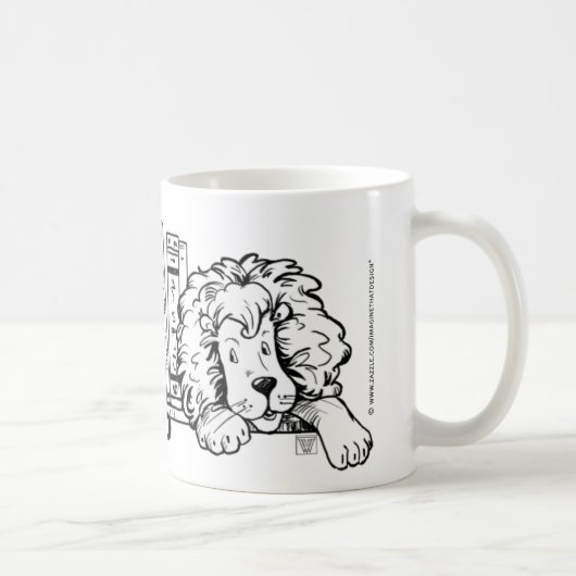 READ, Lion Book Ends Tasse (Rechts)