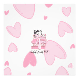 Read • Love • Display – Cat & Book Photo Enlargeme Fotodruck