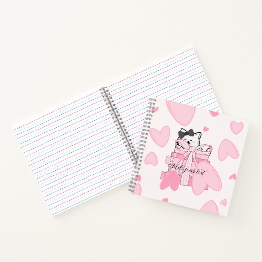 Read • Love • Write – Cat & Book Notebook Notizblock (Innenseite)