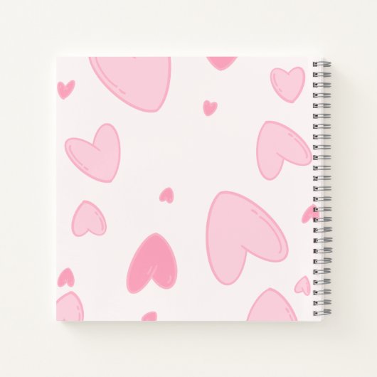 Read • Love • Write – Cat & Book Notebook Notizblock (Rückseite)