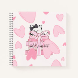 Read • Love • Write – Cat & Book Notebook Notizblock