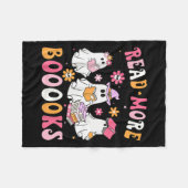 Read More Books Ghosts Reading Book Funny Teacher  Fleecedecke (Vorderseite (Horizontal))