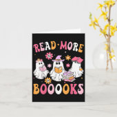 Read More Books Ghosts Reading Book Funny Teacher Karte (Gelbe Blume)