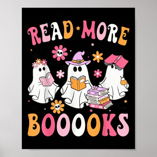 Read More Books Ghosts Reading Book Funny Teacher  Poster (Vorne)