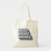 Read More Books Retro Typography Sticker Tragetasche (Vorne)
