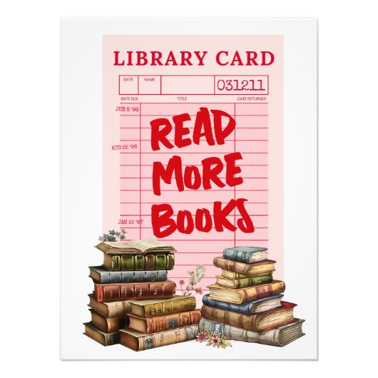 Read More Books Vintage  Fotodruck (Vorne)