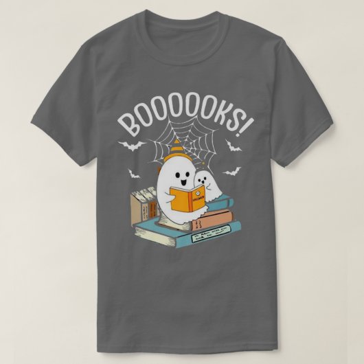 Read more boooooks Cute Ghost Read more boooooks H T-Shirt (Design vorne)