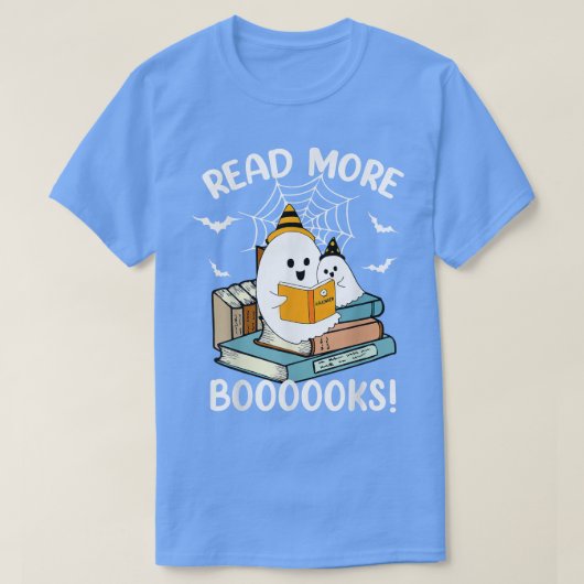 Read More Boooooks Cute Ghost Read More Boooooks H T-Shirt (Design vorne)
