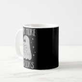Read More Boooooks Funny Cute Halloween Ghost Read Kaffeetasse (Vorderseite Links)