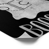 Read More Boooooks Funny Cute Halloween Ghost Read Poster (Ecke)